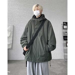 8XL-M冲锋衣外套男加棉加厚夹克秋冬户外登山服JK1313 薄P90控110图片