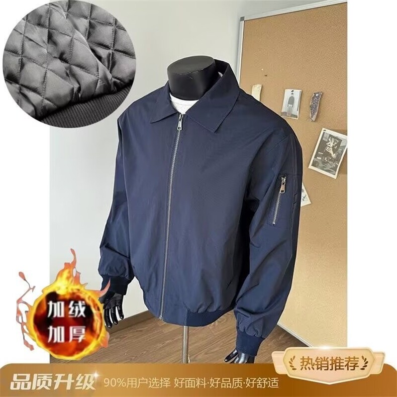 美式bomber飞行夹克男女春秋冬加棉cleanfit外套短款工装棒球服图片