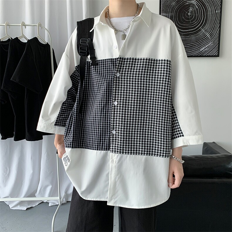 短袖t恤潮牌潮流夏季2024新款宽松ins体恤上衣服A161-2-CT506-P45,男装T恤,电商A161-2