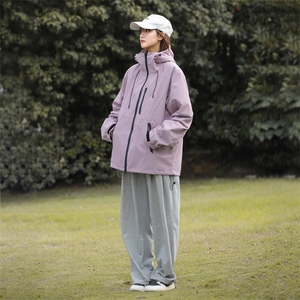 韩版糖果色男女冲锋衣外套百搭日系街头运动外套xz405-jk6807-p68图片
