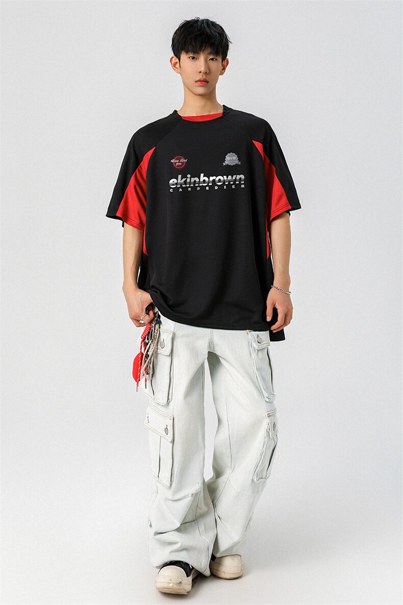 1速干美式投篮街头印花球服大码M-5XL短袖T恤男DX78028P50控78,男装T恤,星座226-2