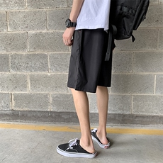 910A-D港风夏装纯色简约小清新情侣休闲短裤男潮，男装休闲裤，星座910A