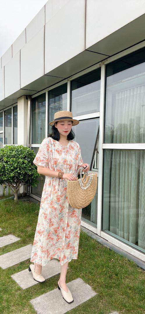 纯苎连衣裙小衫裤子裙子衬衣 时尚风 风淑女风休闲风，女装连衣裙，川哲