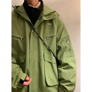 三合一冲锋衣男棉衣宽松加厚加绒棉服潮棉袄子A266-SH80191-P90图片