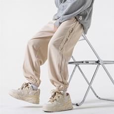 休闲裤男款春秋潮牌宽松束脚裤子男时尚帅气青少年长裤K526-P43，男装休闲裤，星座308B-2