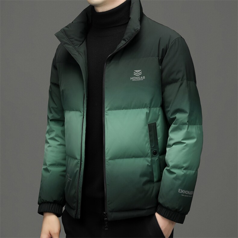 羽绒服男士冬季新款立领白鸭绒上衣中年男装保暖加厚休闲外套,男装羽绒服,电商B212（原钱塘6029）
