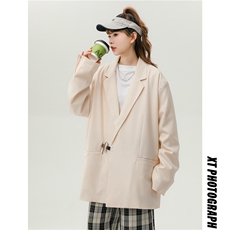 中性风金属装饰西服女外套女港风平铺西服男外套男XF7811P85控105，男装西服，星座226-1