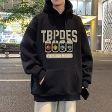 CM093P60加绒65连帽卫衣秋冬美式高街宽松青少年纯棉重磅男生外套，女装短外套，星座304A