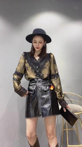【现货】两色！！V领雪纺蕾丝花边雪纺衫,女装蕾丝衫/雪纺衫,伊洛姿