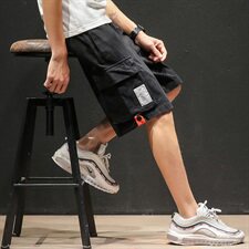 2021休闲时尚大码港风休闲裤短裤DK68-P40，男装休闲裤，电商A128