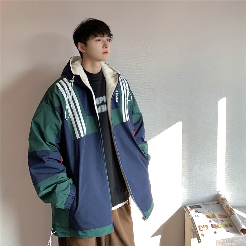2025秋冬拼色内里羊羔毛夹克棉服M2003/P108控138(薄款P98控128）,男装夹克,电商A148