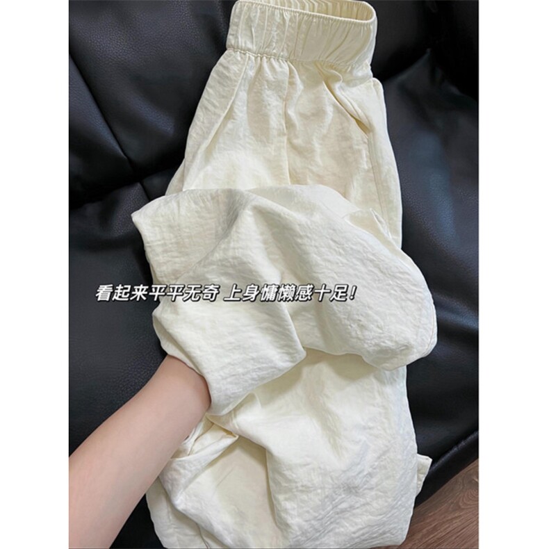奶芙山本裤男夏季宽松阔腿裤慵懒长裤XZ-610A-KZ011-P42图片
