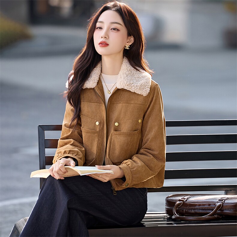 （现货）XBL新款2025年冬季短款羽绒服派克服保暖90白鸭绒1026,女装毛呢外套,欣贝拉