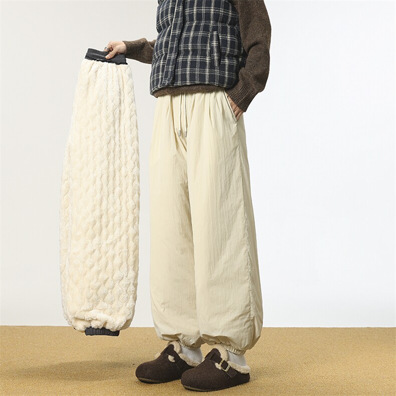 防水羊羔毛束脚棉裤地毯无影墙XZ604-K145JR-P65控88，男装棉裤，星座604
