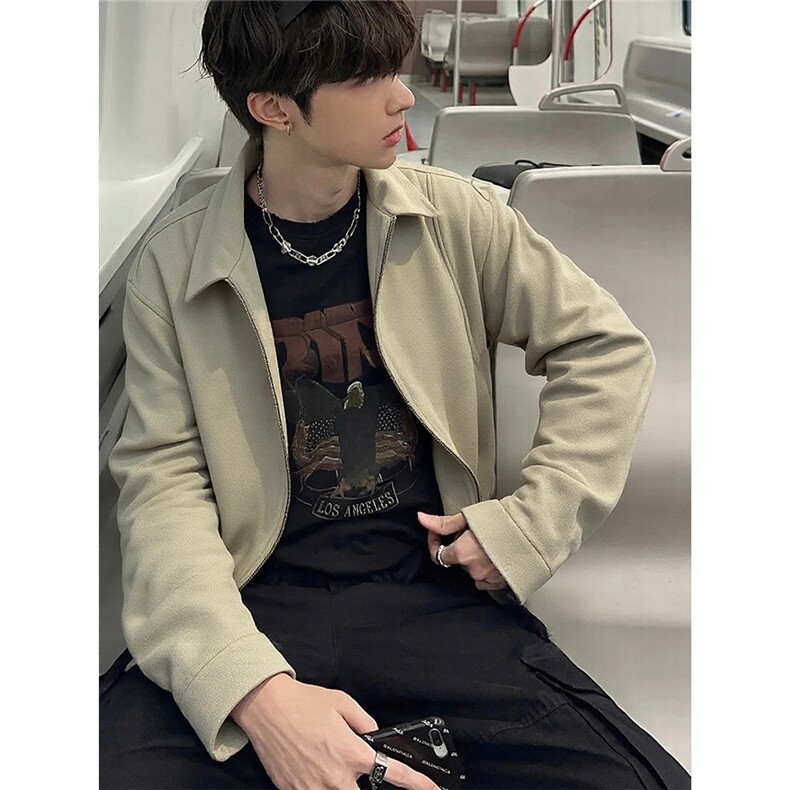 网图短款麂皮绒夹克春季时尚外套1209-1-JK21-P90主推可谈,男装夹克,星座1209-1