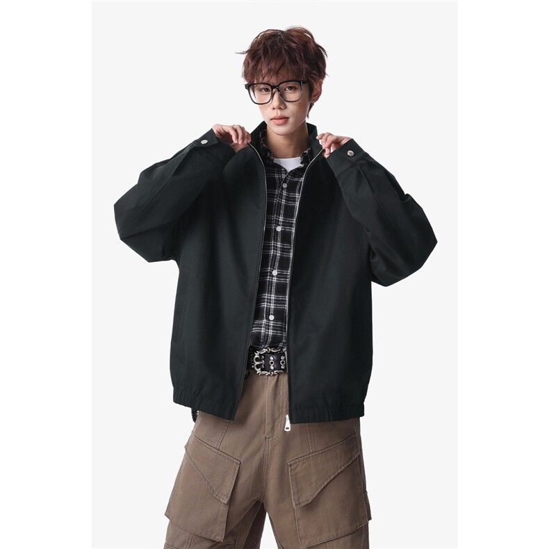 2026春季新款cleanfit纯色立领大码夹克外套男J6501-特P60控128,男装夹克,电商A001-1