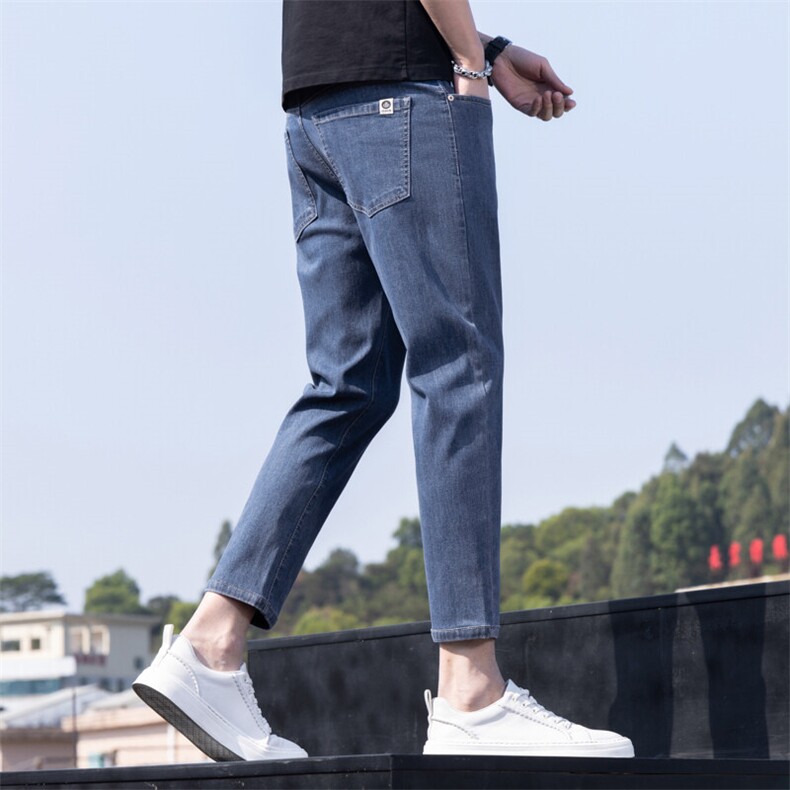 特批P50无差价男士牛仔裤新款韩版修身小脚裤子潮牌痞帅春K381,男装牛仔裤,星座1006-1