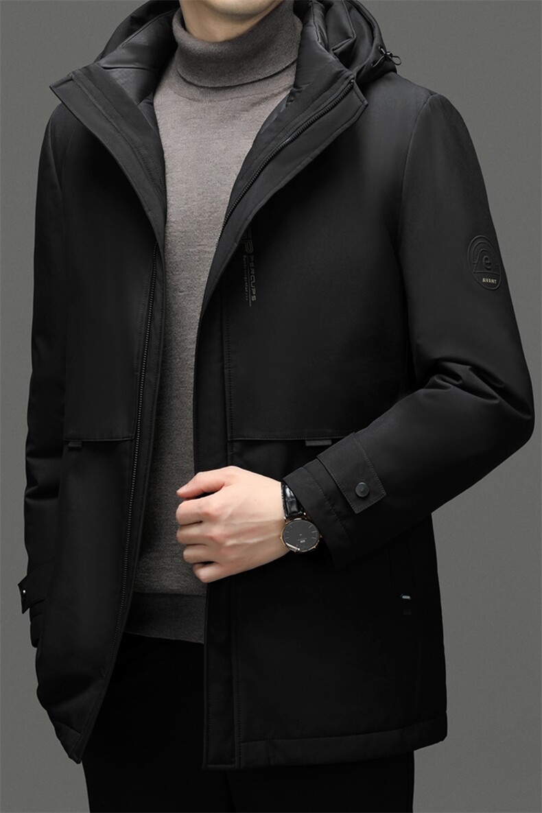 BEYR68020钱塘2020-2中年男士冬季厚款连帽时尚休闲羽绒服P290,男装羽绒服,钱塘207-2