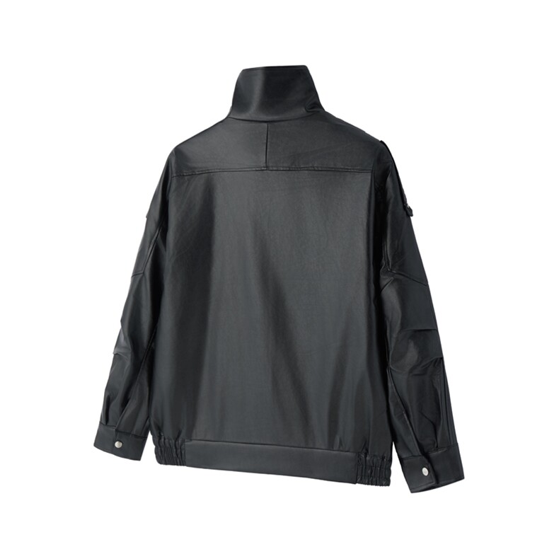 高级感加绒皮衣痞帅街头机车服PU皮夹克外套221-5/Y115/特P95,男装夹克,星座221-5