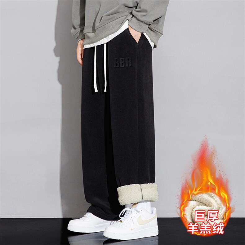 冬季男士羊羔绒复合保暖加厚休闲裤N557-P35大码,男装休闲裤,星座209