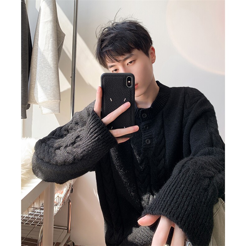 毛衣男秋冬新款港风宽松针织毛衫MYA5-P65，男装针织衫/毛衣，星座214-3