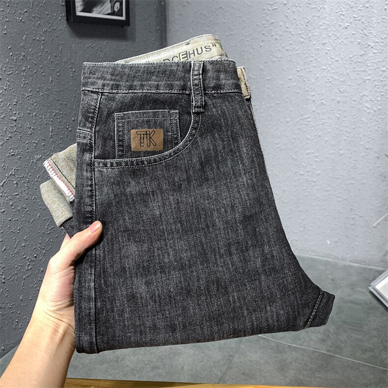 直播春夏新款牛仔裤男修身小脚弹力复古薄款长裤NZK5855-P70,男装牛仔裤,星座1207-1