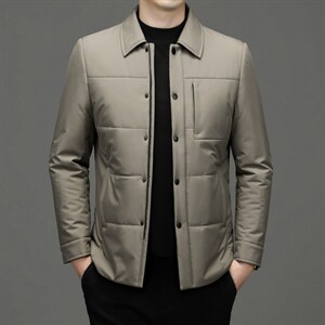 中年男新款冬季加厚棉服爸爸冬装短款棉衣外套 ZL18388-P175图片