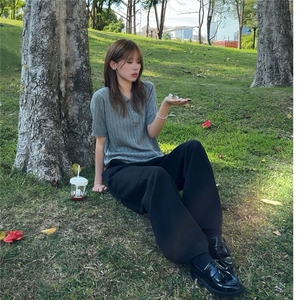 【有货】Z96CC-特P39 绞花翻领polo衫男女正肩针织短袖t恤图片