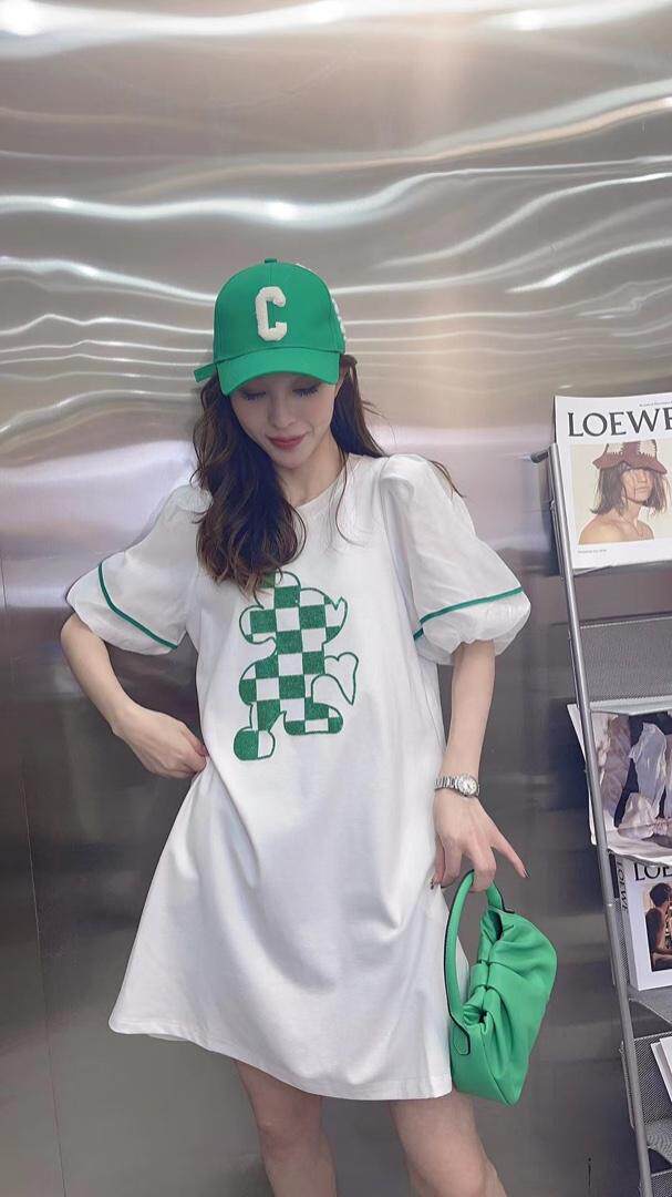 夏季新款十字绣米奇时尚连衣裙，女装连衣裙，蕃米莉