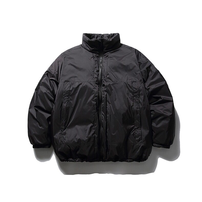 南夏乔装2025冬季新款纯色基础款立领棉服日系复古宽松面包服棉衣图片