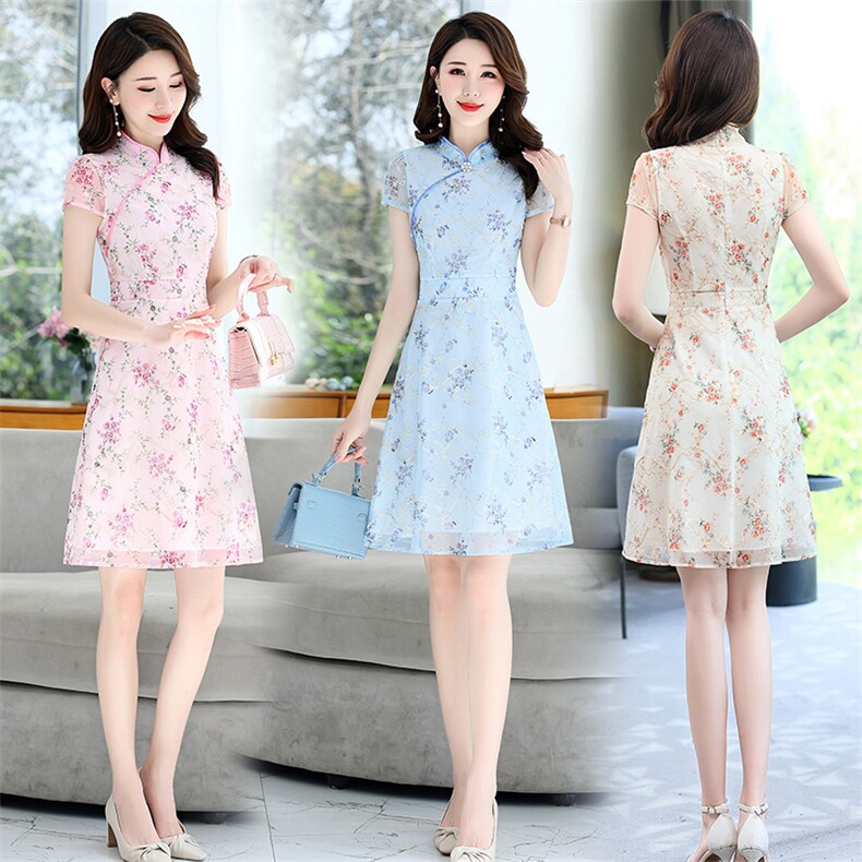 2023年夏季新款时尚气质优雅绣花连衣裙，女装连衣裙，鑫鑫美