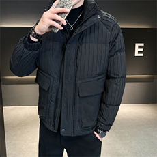2025店主风羽绒服男纯色休闲保暖外套男上衣百搭B317/58088/P185，男装羽绒服，电商B317