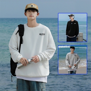 W35情侣字母圆领秋冬卫衣常规P28 加绒P38 S-5XL 支持定制班服潮图片