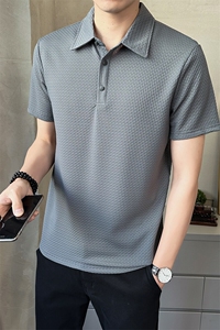 翻领polo衫男短袖2025夏季新款冰丝透气打底衫t恤男C317-1832-50图片