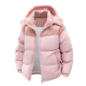 棉服撞色拼接灯芯绒外套男生冬季棉衣情侣装棉袄子M810-P85图片