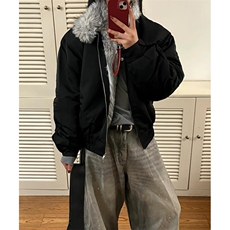 立领毛绒夹克男潮流纯色百搭短款冬季加厚保暖棉服外套M5033，男装夹克，星座1116A（原606A-3）