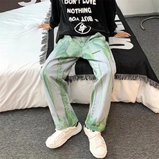 男春季新款宽松百搭直筒牛仔裤WH10P45，男装牛仔裤，星座1116-2