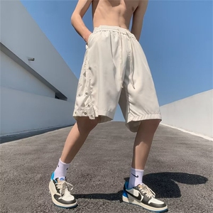 五分裤男韩版潮流排扣高街帅气2023夏季新款ins宽松短裤K3570-P30图片