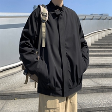 夹克男韩版潮流帅气纯色文艺2023春秋新款ins宽松外套W4730-P53，男装夹克，星座412-2