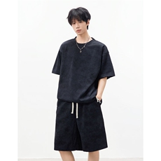 夏季重磅半袖短袖T恤套装YY1803-TP48，男装休闲套装，电商C216