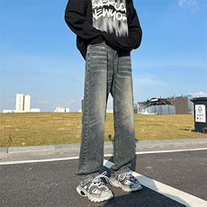 青春流行ins男直筒水洗牛仔裤C982P43，男装牛仔裤，星座1116-2