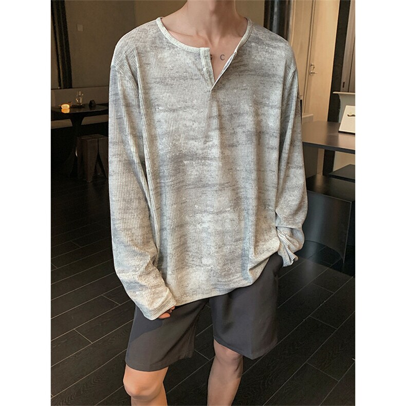 夏季休闲防晒皮肤衣C6079-TP3558复古休闲慵懒风扎染上衣男,男装卫衣,电商A102
