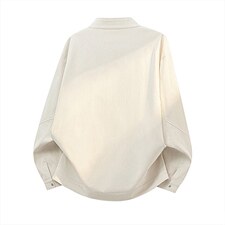 26春装高品质老钱风立领夹克外套男女美式潮牌拉链工装风宽松上衣，男装夹克，电商A486