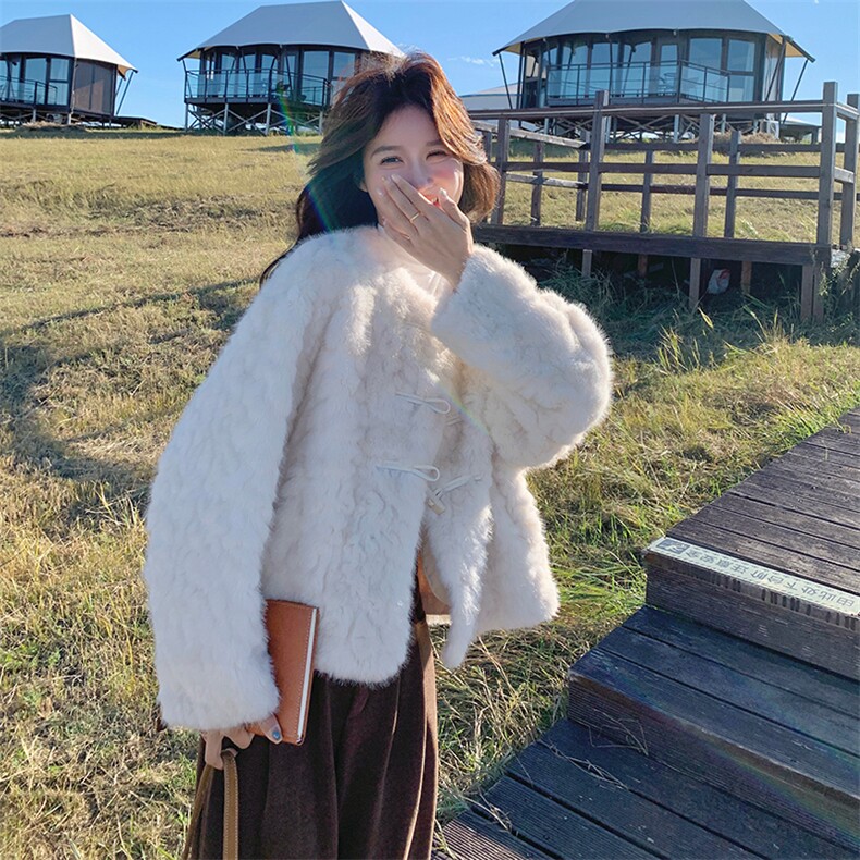 冬装新款皮毛一体羊羔绒-p215-k318，女装皮草，2D075