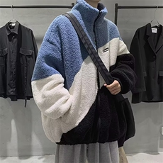 潮流韩版羊羔绒外套男宽松工装开衫夹克潮流情侣上衣WY881P36，男装夹克，星座1112-1