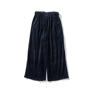 白底平铺秋装大码日系复古灯芯绒阔腿哈伦休闲裤男女k273/P70,衢州休闲穿搭女微胖图片