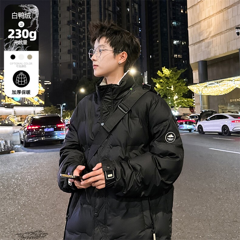 冬季男士立领羽绒服男潮流加厚羽绒衣青年外套男A266-88683-P165图片