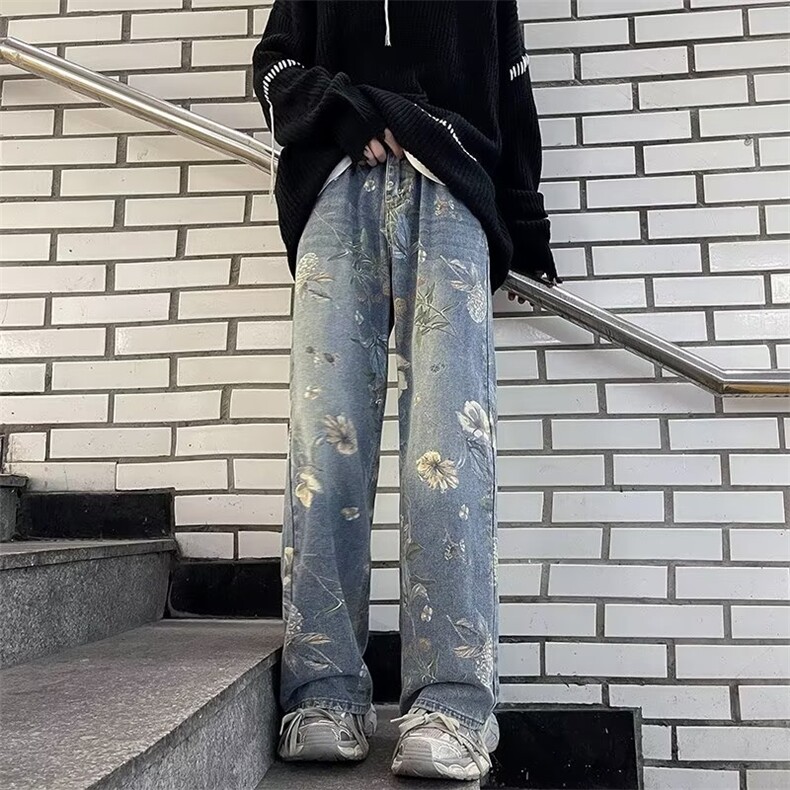 美式牛仔裤男款秋季长裤潮 NT02 P50图片