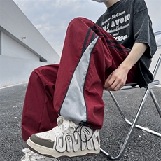 百搭休闲裤男宽松2023潮男束脚裤子百搭ins港风潮男裤K0811-P40，男装休闲裤，星座308B-1