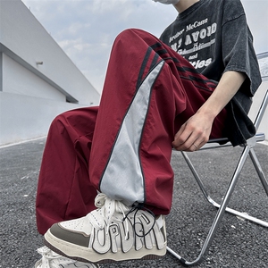 百搭休闲裤男宽松2023潮男束脚裤子百搭ins港风潮男裤K0811-P40图片